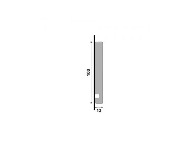 Guarnição Santa Luzia 454 em Poliestireno 10cm Branco