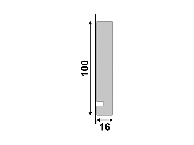 Guarnição Santa Luzia 547 em Poliestireno 10cm Branco 